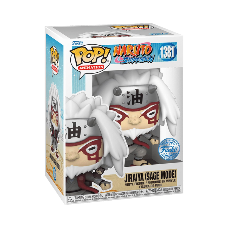 Funko Pop! Animation Naruto Shippuden Jiraiya Sage Mode (Toad) Sanin Special Edition Multicolor Exclusive Vinyl Figure