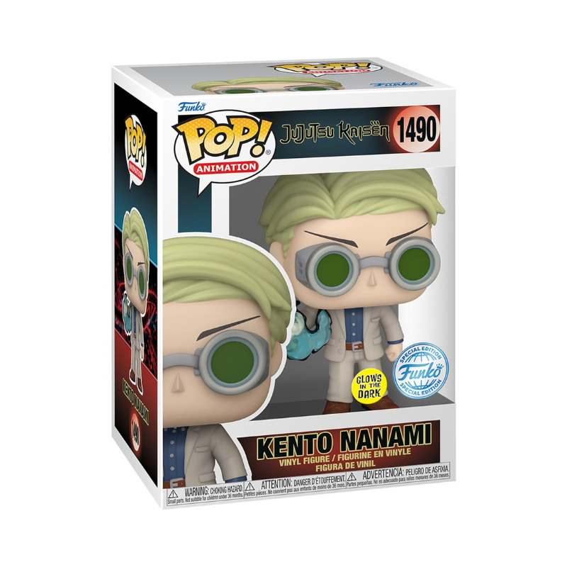 Funko Pop! Animation Jujutsu Kaisen Kento Nanami GITD Special Edition Multicolor Exclusive Vinyl Figure