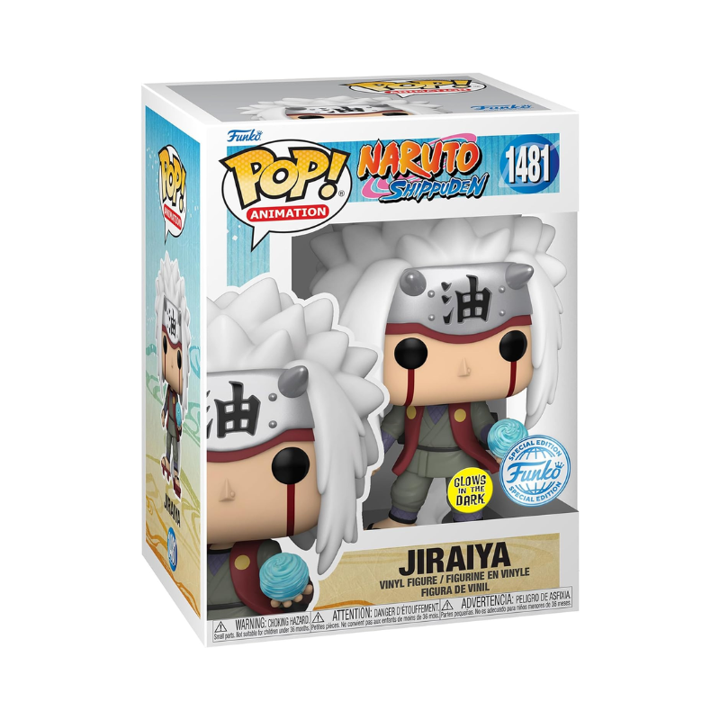 Funko Pop! Animation Naruto Shippuden Jiraiya with Rasengan Special Edition Multicolor Glow Exclusive Vinyl Figure