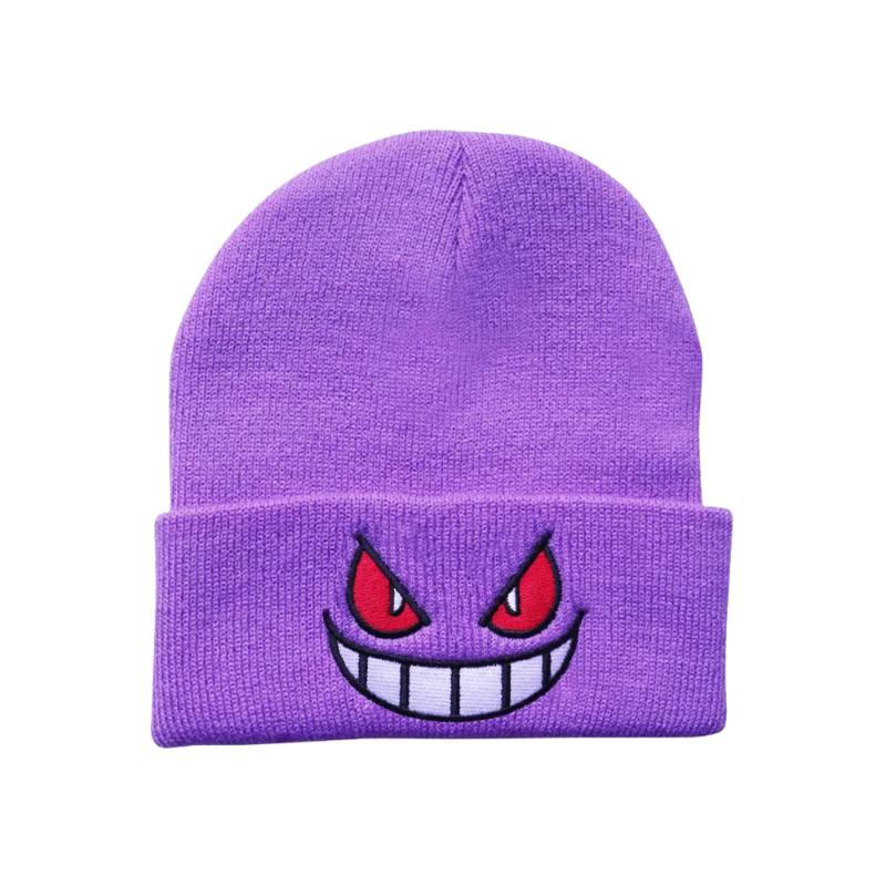 Gengar Embroidered and Knitted Beanies